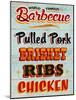 Barbeque Board Distressed-Retroplanet-Mounted Giclee Print