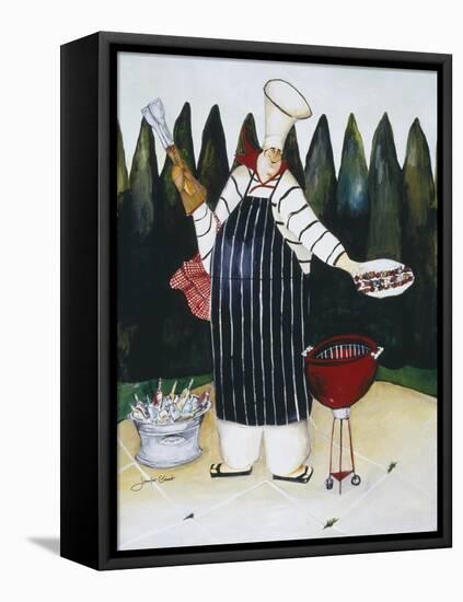 Barbeque Chef-Jennifer Garant-Framed Premier Image Canvas