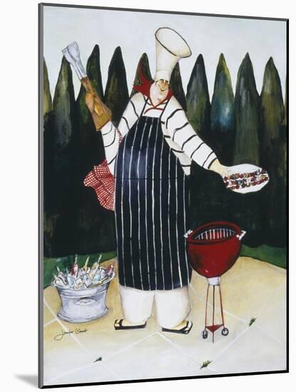 Barbeque Chef-Jennifer Garant-Mounted Giclee Print