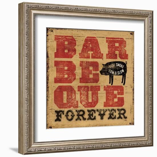 Barbeque Forever-Pela Design-Framed Art Print