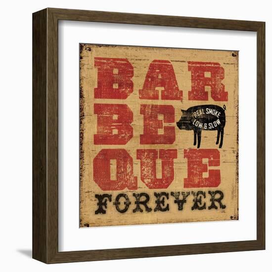 Barbeque Forever-Pela Design-Framed Art Print