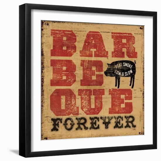 Barbeque Forever-Pela Design-Framed Art Print