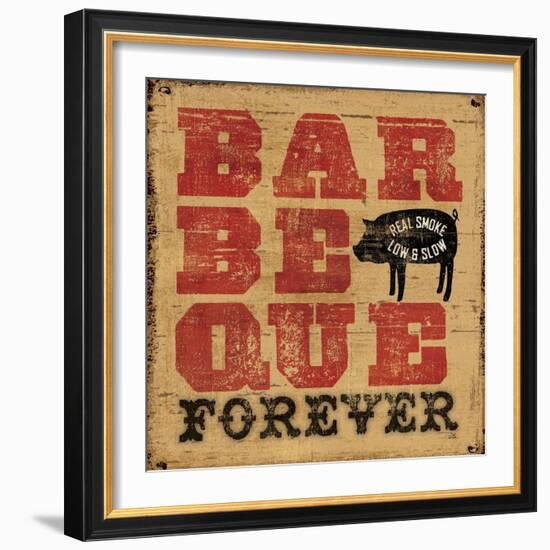 Barbeque Forever-Pela Design-Framed Art Print