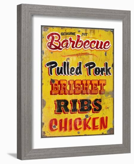 Barbeque Genuine Pit Trashed-Retroplanet-Framed Giclee Print