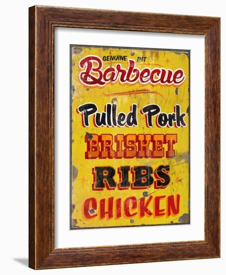 Barbeque Genuine Pit Trashed-Retroplanet-Framed Giclee Print