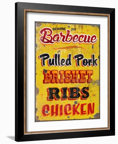 Barbeque Genuine Pit Trashed-Retroplanet-Framed Giclee Print