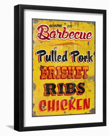 Barbeque Genuine Pit Trashed-Retroplanet-Framed Giclee Print