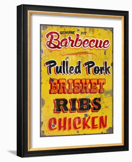 Barbeque Genuine Pit Trashed-Retroplanet-Framed Giclee Print