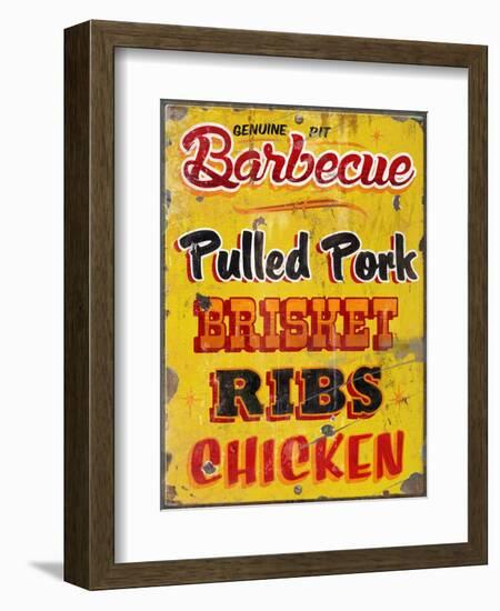 Barbeque Genuine Pit Trashed-Retroplanet-Framed Giclee Print