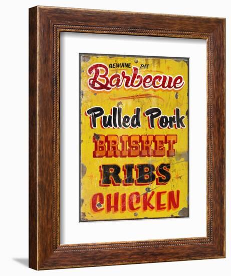 Barbeque Genuine Pit Trashed-Retroplanet-Framed Giclee Print