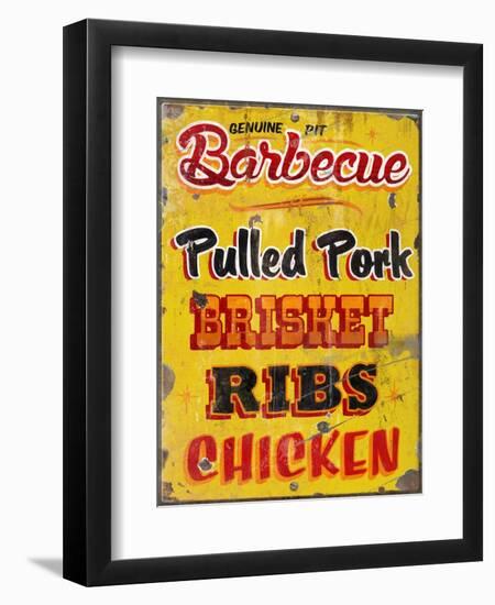 Barbeque Genuine Pit Trashed-Retroplanet-Framed Giclee Print