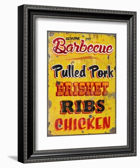 Barbeque Genuine Pit Trashed-Retroplanet-Framed Giclee Print