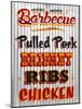 Barbeque Hickory Smoked Corregate Metal-Retroplanet-Mounted Giclee Print