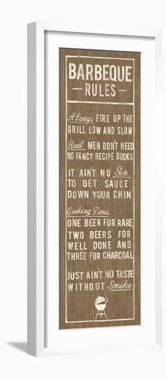 Barbeque Rules-The Vintage Collection-Framed Art Print