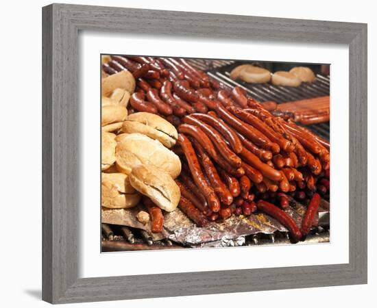 Barbequed Meats at the Stuttgart Beer Festival, Cannstatter Wasen, Stuttgart, Baden-Wurttemberg, Ge-Michael DeFreitas-Framed Photographic Print