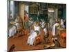 Barber's Shop with Monkeys and Cats-Abraham Teniers-Mounted Giclee Print