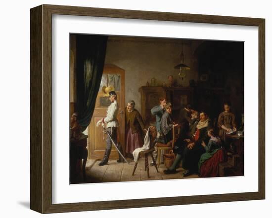 Barber's Shop-Felix Schlesinger-Framed Giclee Print