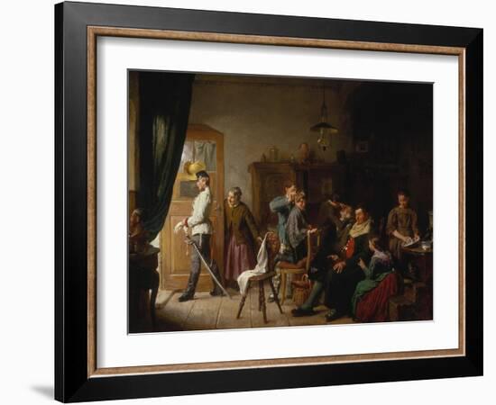 Barber's Shop-Felix Schlesinger-Framed Giclee Print