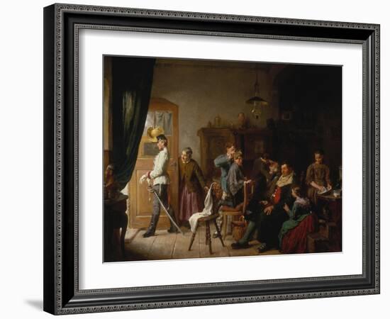 Barber's Shop-Felix Schlesinger-Framed Giclee Print