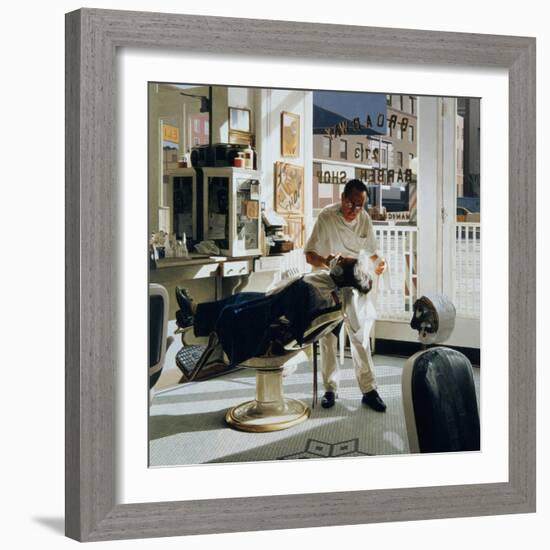 Barber Shop, 1994-Max Ferguson-Framed Giclee Print