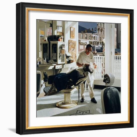 Barber Shop, 1994-Max Ferguson-Framed Giclee Print