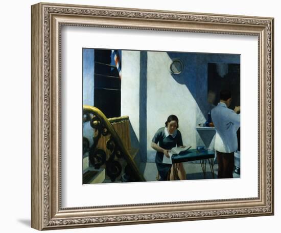 Barber Shop-Edward Hopper-Framed Giclee Print