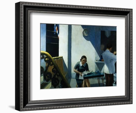 Barber Shop-Edward Hopper-Framed Giclee Print