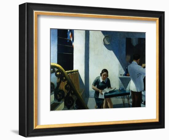 Barber Shop-Edward Hopper-Framed Giclee Print