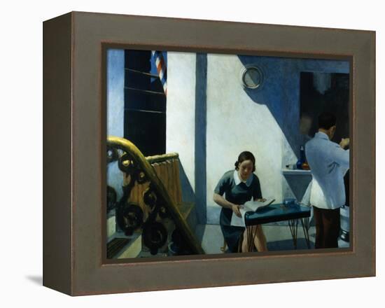 Barber Shop-Edward Hopper-Framed Premier Image Canvas