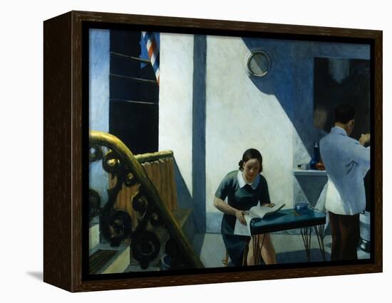 Barber Shop-Edward Hopper-Framed Premier Image Canvas