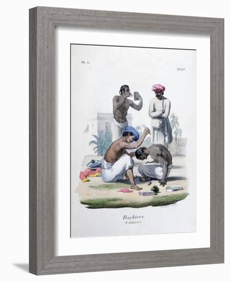 Barbers, 1828-Marlet et Cie-Framed Giclee Print