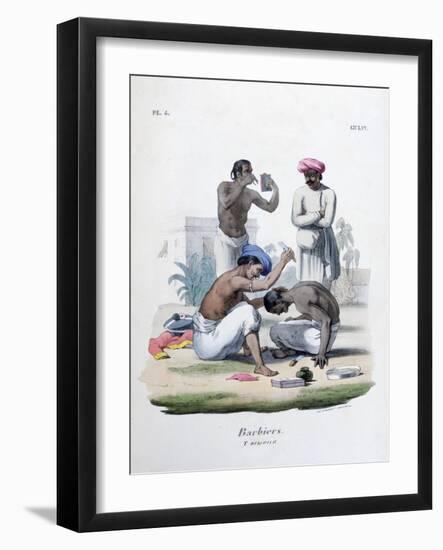 Barbers, 1828-Marlet et Cie-Framed Giclee Print