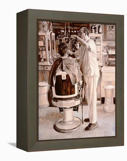 Barbershop IV, 2010-Max Ferguson-Framed Premier Image Canvas