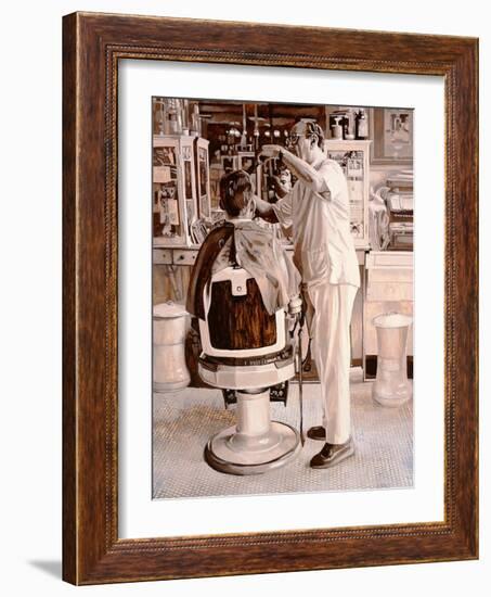 Barbershop IV, 2010-Max Ferguson-Framed Giclee Print