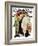 "Barbershop Quartet" Saturday Evening Post Cover, September 26,1936-Norman Rockwell-Framed Giclee Print