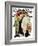 "Barbershop Quartet" Saturday Evening Post Cover, September 26,1936-Norman Rockwell-Framed Giclee Print