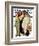 "Barbershop Quartet" Saturday Evening Post Cover, September 26,1936-Norman Rockwell-Framed Giclee Print