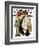 "Barbershop Quartet" Saturday Evening Post Cover, September 26,1936-Norman Rockwell-Framed Giclee Print