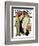 "Barbershop Quartet" Saturday Evening Post Cover, September 26,1936-Norman Rockwell-Framed Giclee Print