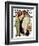 "Barbershop Quartet" Saturday Evening Post Cover, September 26,1936-Norman Rockwell-Framed Giclee Print