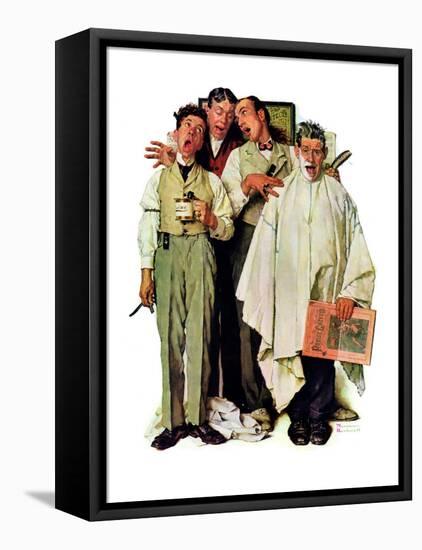 "Barbershop Quartet", September 26,1936-Norman Rockwell-Framed Premier Image Canvas