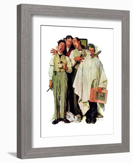 "Barbershop Quartet", September 26,1936-Norman Rockwell-Framed Giclee Print