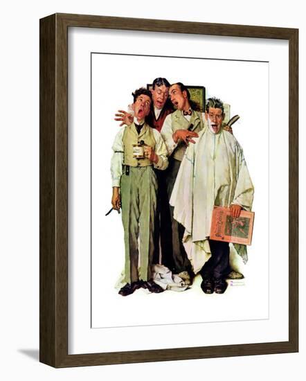 "Barbershop Quartet", September 26,1936-Norman Rockwell-Framed Giclee Print