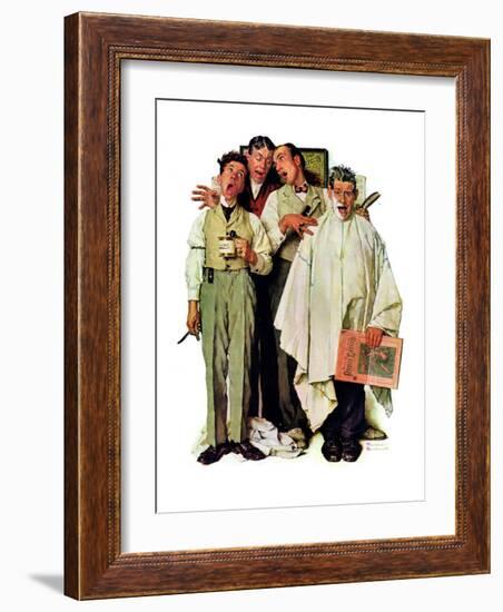 "Barbershop Quartet", September 26,1936-Norman Rockwell-Framed Giclee Print