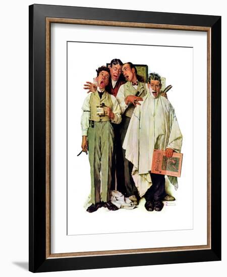 "Barbershop Quartet", September 26,1936-Norman Rockwell-Framed Giclee Print