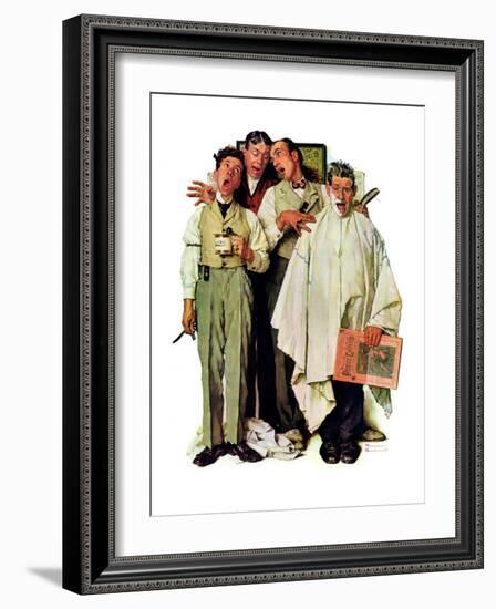 "Barbershop Quartet", September 26,1936-Norman Rockwell-Framed Giclee Print