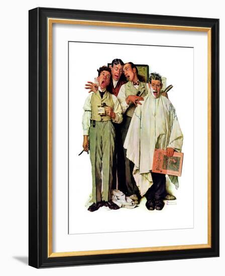 "Barbershop Quartet", September 26,1936-Norman Rockwell-Framed Giclee Print