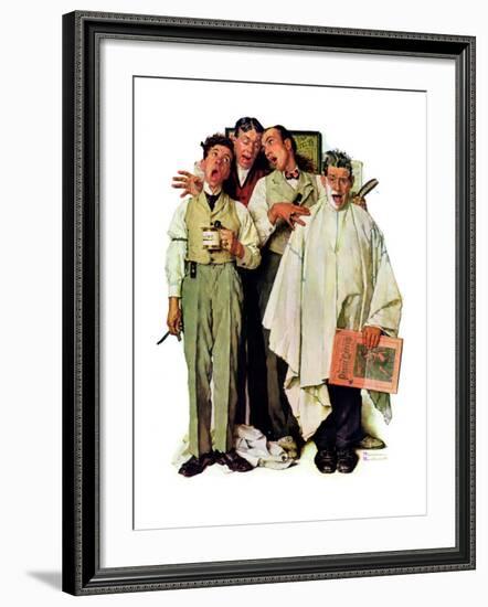 "Barbershop Quartet", September 26,1936-Norman Rockwell-Framed Giclee Print