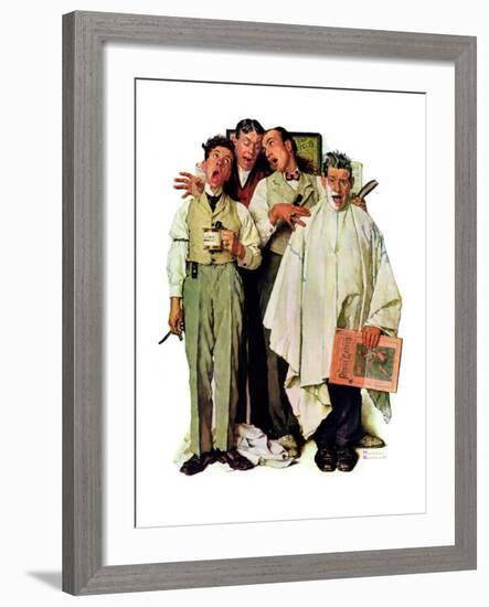 "Barbershop Quartet", September 26,1936-Norman Rockwell-Framed Giclee Print