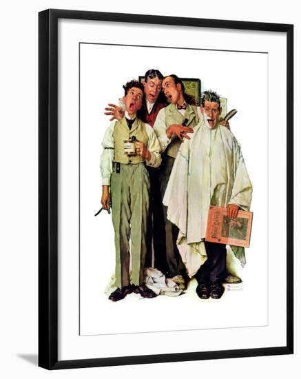 "Barbershop Quartet", September 26,1936-Norman Rockwell-Framed Giclee Print